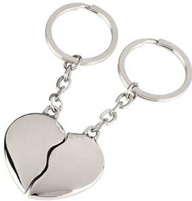 

ShaRivz Split Love Keyring Key Chain(Silver)