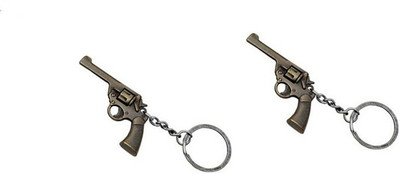 

CTW Antique Polish Metal Gun combo Key Chain(Brown)