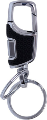 

Zeroza Omuda Button Operated Hook ODA15 Locking Key Chain(Black)