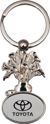 

Oyedeal Flower Vase Toyota Key Chain(Silver)