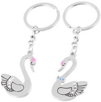 

Oyedeal Swans Pendant Key Chain(Silver)