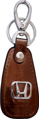 

Oyedeal KYCN1053 Honda Leather Metal Locking Key Chain(Brown)