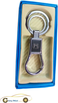

Gliding Wheels Honda Key Chain Locking Key Chain(Silver)