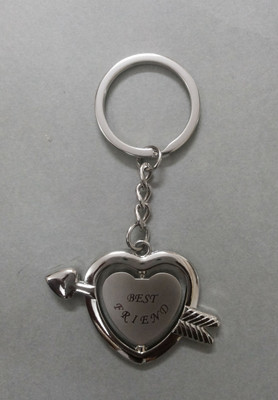 

Oyedeal Best Friend Heart Shape Key Chain(Silver)