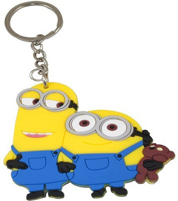 

Forty Creek Couple Minions With Small Teddy Key Chain(Multicolor)