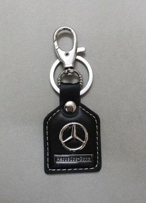 

Oyedeal 218 Car Logo Mercedes Benz Leather Locking Key Chain(Black)