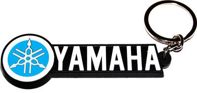 

Tech Fashion Yamaha Rubber Blue White Black Metal Keyring accessories for Car Bike House Office Key Holder Best Quality Gift -TF-455 Locking Key Chain(Blue, Silver)