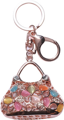 Super Drool Embellished Purse Designer Key Chain(Multicolor)