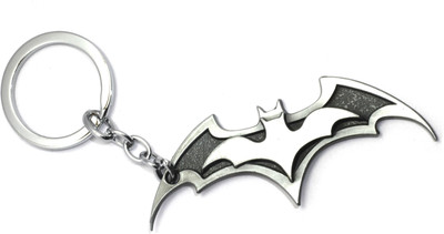 

AA Retail Double Batman 3D Silver Premium Metal Key Chain(Silver, Grey)