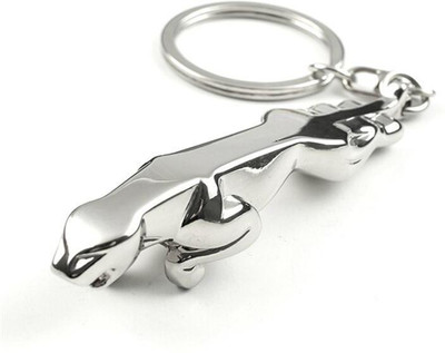 GCT Jaguar Logo Metal Key Chain(Silver)