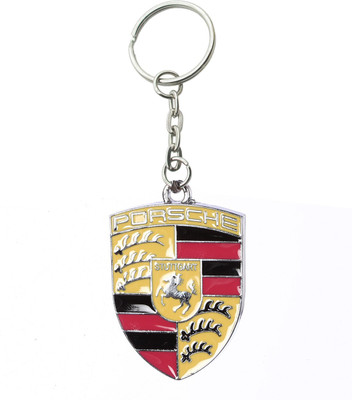 

Confident Metal Parsche Car Logo kc54 Key Chain(Multicolor)