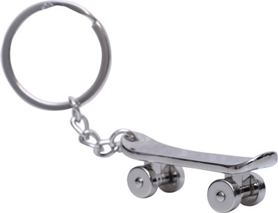 Oyedeal Skate Board Key Chain(Silver)