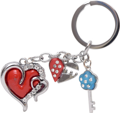 

Dealfinity Season Of Love Studded Heart With DKYCN1650 Key Chain(Multicolor)