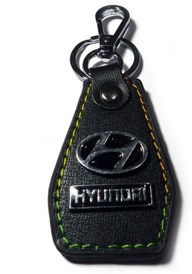 

Techpro BLACK LOCK WITH METAL BOTTLE RING HYUNDAI WITH NYLON LINING Locking Key Chain(Multicolor)