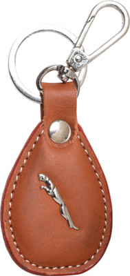 

Oyedeal Jaguar Faux Leather Metal KYCN1727 Locking Key Chain(Brown)