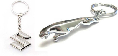 

Rashi Traders Maruti Suzuki & Jaguar Key Chain(Silver)
