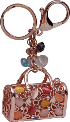 

Oyedeal Stone Studded Purse PU01 Locking Key Chain(Multicolor)