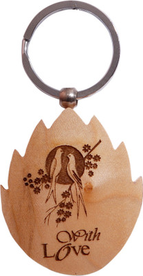 

Oyedeal Express Love KYCN339 Wooden Engraved Key Chain(Brown)