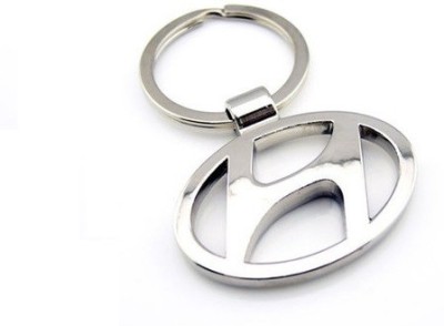 Ezone Stylic Hyundai Metallic Key Ring Key Chain(Silver)