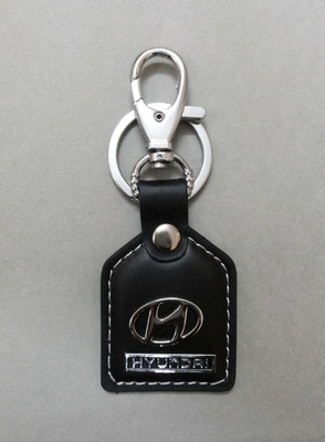 

Oyedeal 217 Car Logo Hyundai Leather Locking Key Chain(Black)