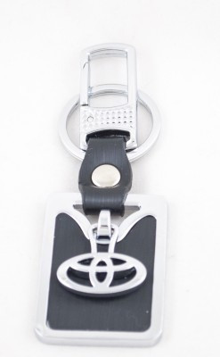 

U R God Toyota Locket Rectangular Shape Locking Locking Key Chain(Black)