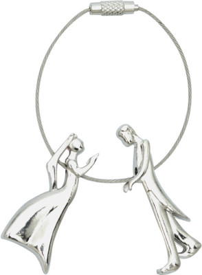 

Brighton Bride & Groom Bent Gate Key Chain(Silver)