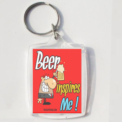 

Thoughtroad BEER INSPIRES ME Key Chain(Multicolor)