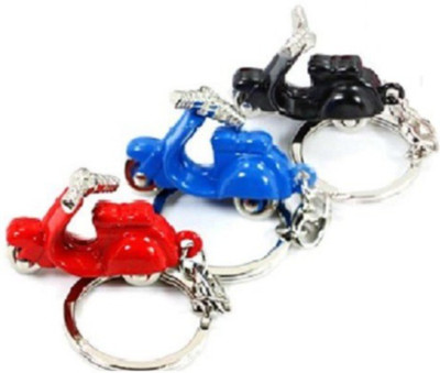 

Anishop Cute Metallic Scooter shape Keychain Key Chain(Multicolor)