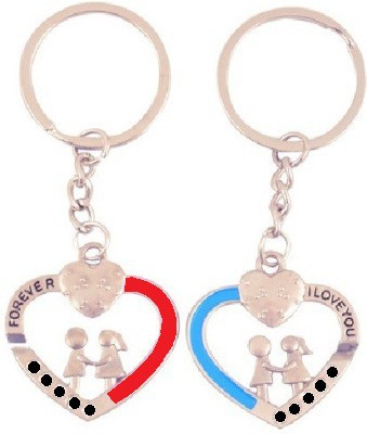 

U R God Love Heart Couple Key Chain(Multicolor)