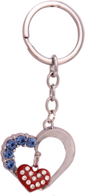 

Oyedeal KYCN1119 Stone Studded Heart Shape Key Chain(Multicolor)