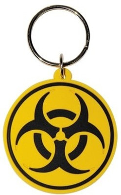 Bombay Merch Biohazard Rubber Key Chain(Multicolor) Bombay Merch Biohazard Rubber Key Chain(Multicolor)