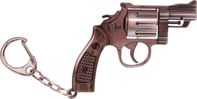 

CTW Full Metalic Revolver Gun Locking Key Chain(Gold)