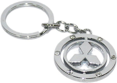 

24x7 Shop Imported Mitsubishi Revolving Key Chain(Silver)