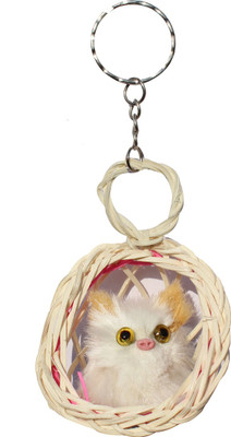 

CTW Cute Kitty Sitting In Swing Basket Keyring Key Chain(Multicolor)