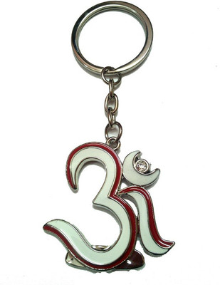 

City Choice Studded Om Key Chain(Red, Silver)
