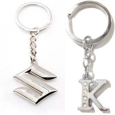 

Rashi Traders Maruti Suzuki & Alphabet K Key Chain(Silver)
