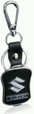 

Mapple suzuki leather Key Chain(Black, Silver)