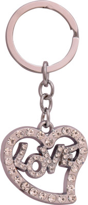 

Oyedeal KYCN1117 Stone Studded Love Key Chain(Silver)