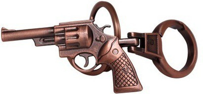 

Ezone Pistol Full Metal Locking Key Chain(Brown) Key Chain