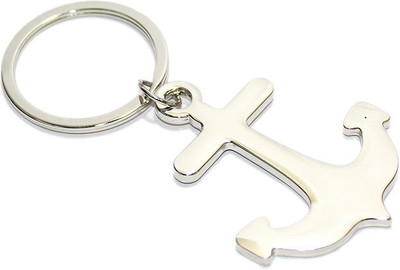 

Aura High Quality Full Metal ANCHOR Locking Key Chain(Silver)