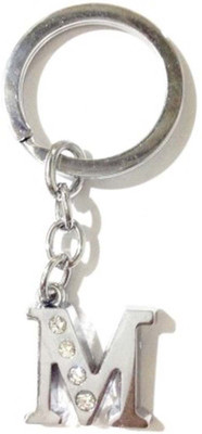 

Rashi Traders Alphabet M Chrome Key Chain(Silver)