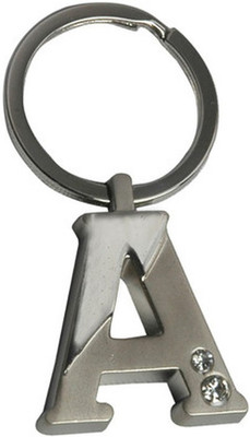 true traders True Traders silver metal alphabet A keychain Key Chain(Silver)