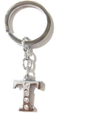 

Tech Fashion Alphabet T Locking Key Chain(Silver)