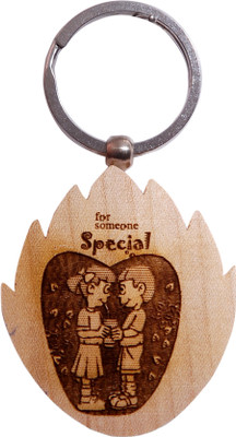 

Oyedeal Express Love KYCN341 Wooden Engraved Key Chain(Brown)