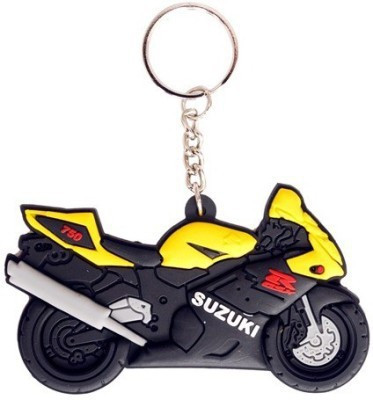 

CTW Suzuki 750 Rubber Bike Key Chain(Yellow, Black)