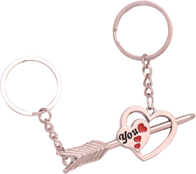

Oyedeal Love You Arrow Across the heart Key Chain(Multicolor)