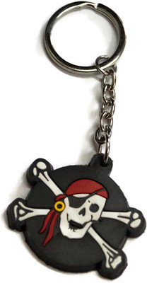 

Fashion And Protection Pirate Face Keychain Locking Key Chain(Multicolor)