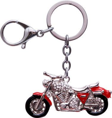 

Oyedeal Studded Cruiser Bike Locking Key Chain(Red)