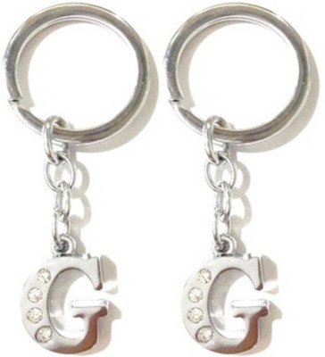 

Rashi Traders 2 Alphabet G Chrome Key Chain(Silver)