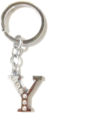 

Tech Fashion Alphabet Y Locking Key Chain(Silver)